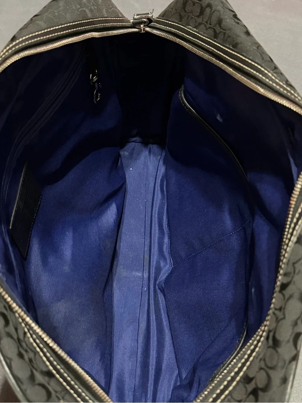 Coach Hudson Black Signature Jacquard Messenger Bag